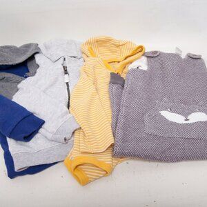 4-Piece Baby Boy 12M Outfit Lot – Carter’s & PUMA Hoodies, Rompers, Jumper